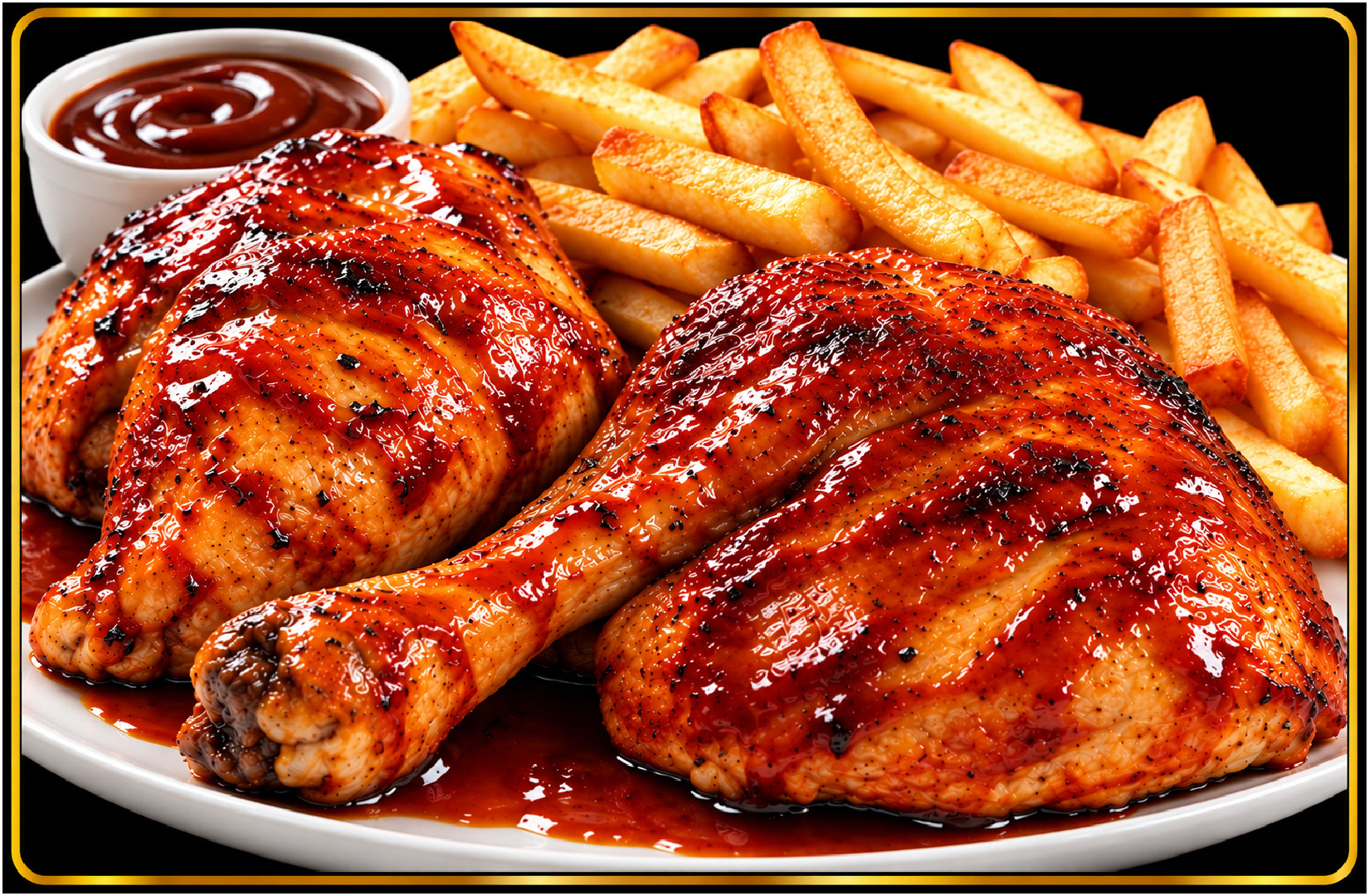 CUISSES DE POULET BBQ CUITES « STYLE RÔTISSERIE » (4)