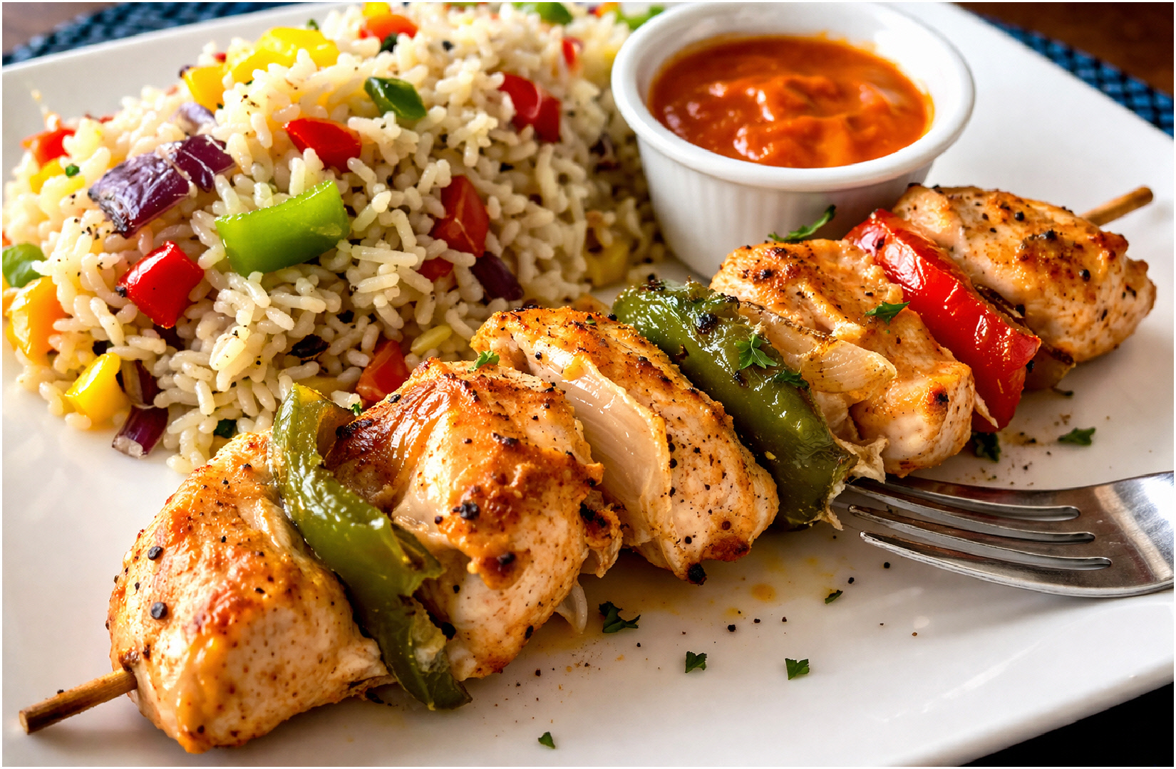 BROCHETTES DE POULET XL MARINÉES « DU GRAND CHEF » (5)