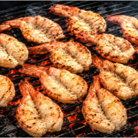 CREVETTES-SCAMPIS XXL «COUPE PAPILLON »  (*30)