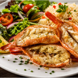 CREVETTES-SCAMPIS XXL SAUVAGES «COUPE PAPILLON » (*30)