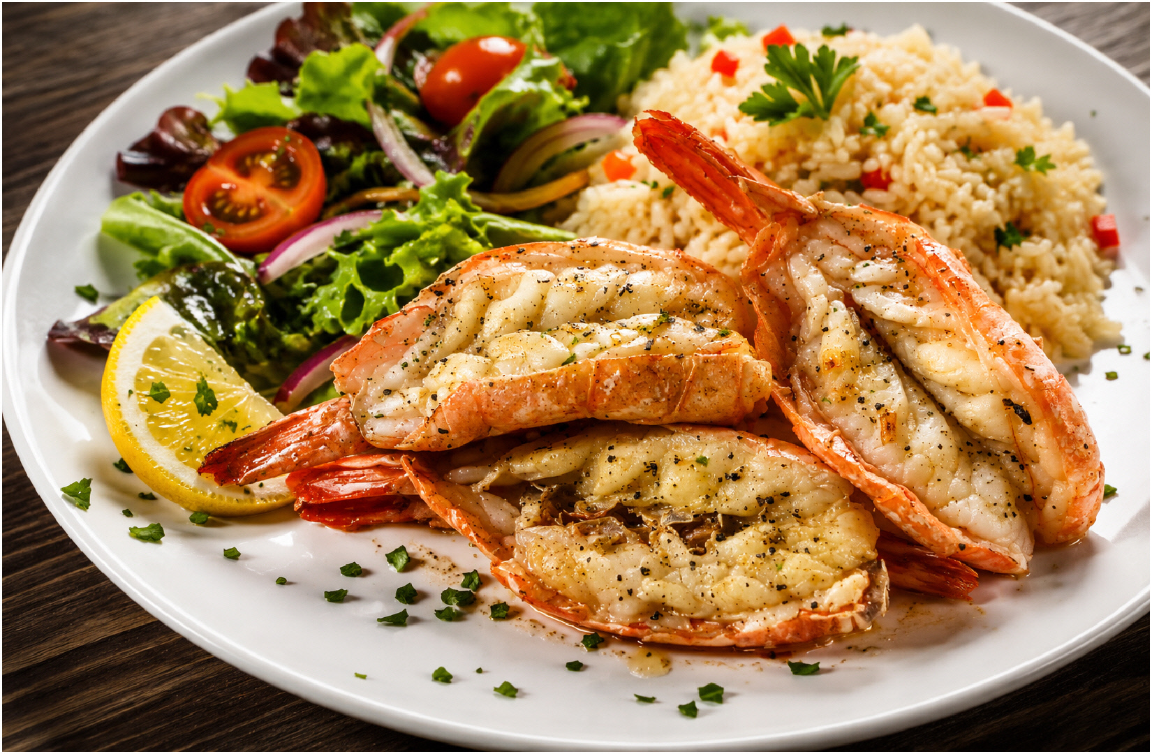 CREVETTES-SCAMPIS XXL SAUVAGES «COUPE PAPILLON »  (*30)