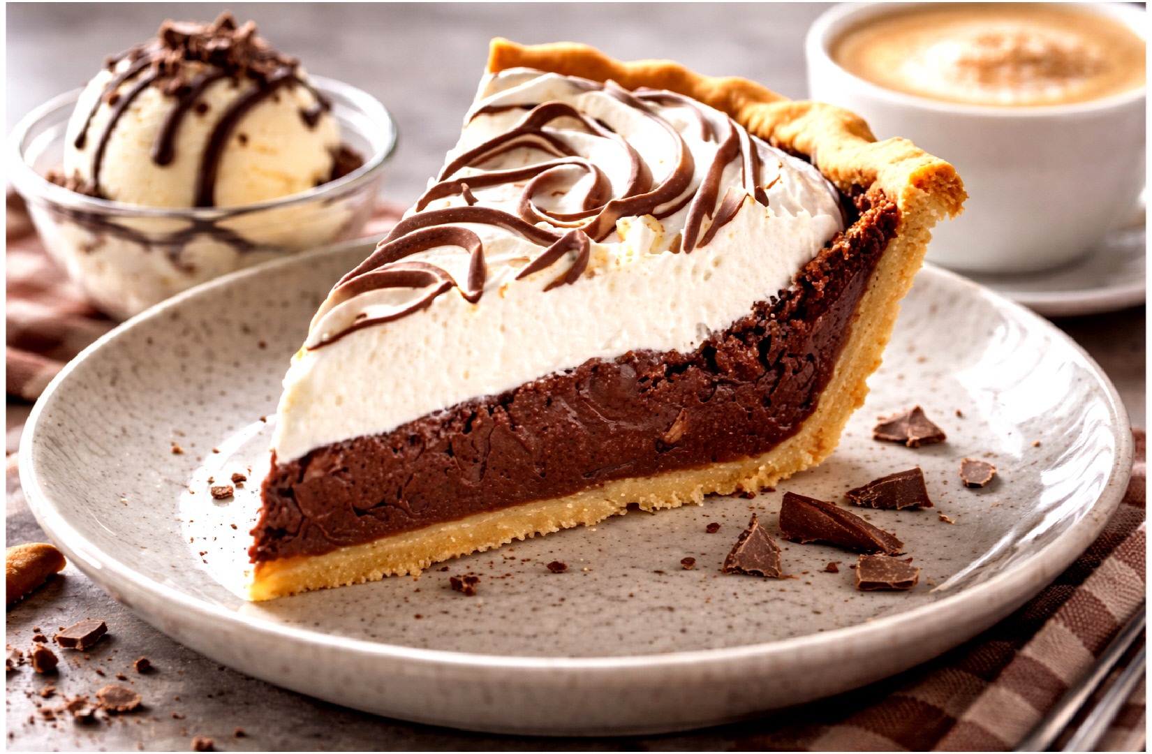 TARTE À LA CRÈME ET CHOCOLAT « STYLE MAISON » (2.50 lbs)