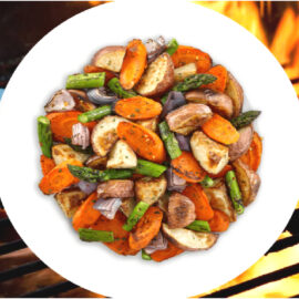 MÉLANGE DE 4 LÉGUMES RÔTIS « PATATES, ASPERGES ET CIE » (3 LBS)