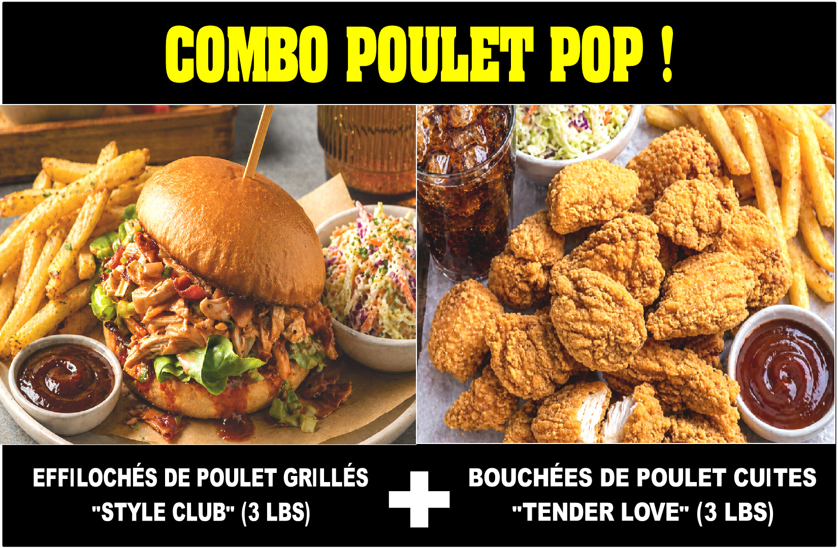 COMBO POULET POP - LE MEILLEUR DU SURGELÉ