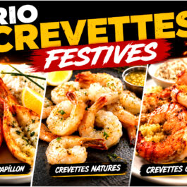 LA COLLECTION TRIO CREVETTES FESTIVES (*125)