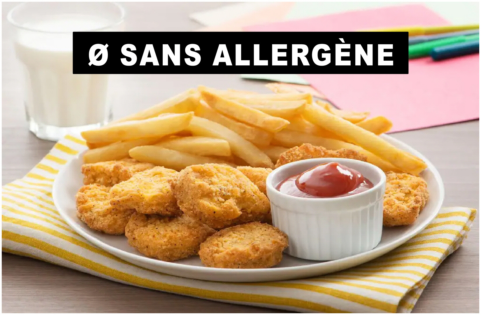 CROQUETTES DE BLANC DE POULET DORÉES « SANS ALLERGÈNES » (*100)
